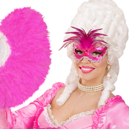e-carnavalskleding-SYK Oogmasker Barones Metalic Rose