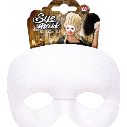 e-carnavalskleding-SYK Oogmasker Fantoom  Wit