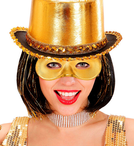 e-carnavalskleding-SYK Oogmasker goud Fiesta
