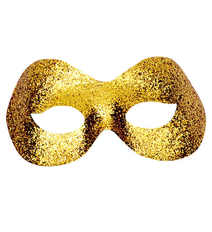 e-carnavalskleding-SYK Oogmasker goud met glitters