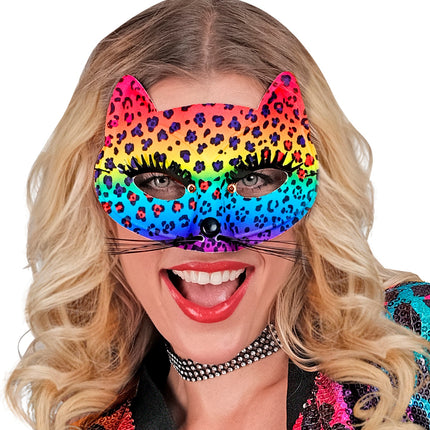 e-carnavalskleding-SYK Oogmasker luipaard