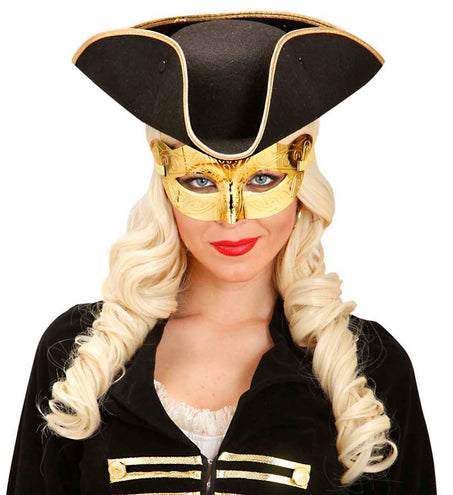 e-carnavalskleding-SYK Oogmasker metallic goud