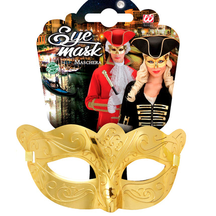 e-carnavalskleding-SYK Oogmasker metallic goud