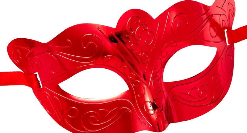 e-carnavalskleding-SYK Oogmasker metallic rood