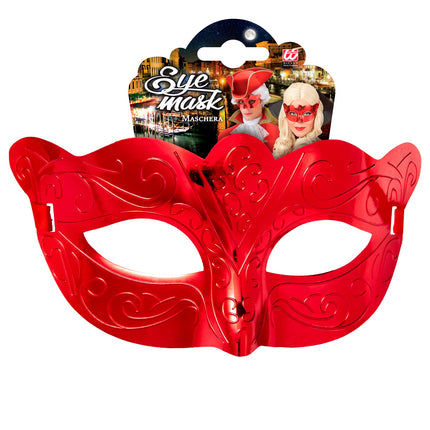 e-carnavalskleding-SYK Oogmasker metallic rood