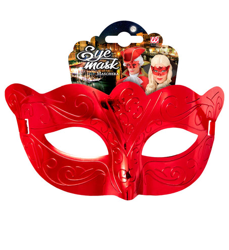 e-carnavalskleding-SYK Oogmasker metallic rood
