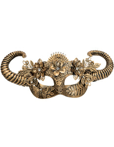 e-carnavalskleding-SYK Oogmasker Ram goud luxe