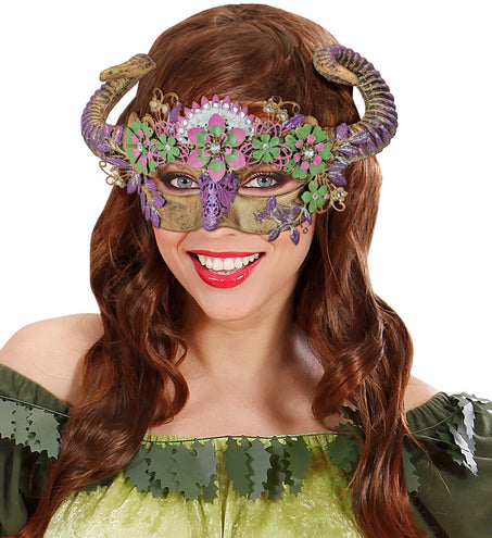 e-carnavalskleding-SYK Oogmasker Ram met bloemen luxe