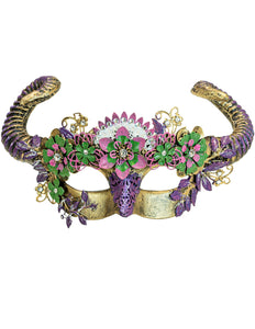 e-carnavalskleding-SYK Oogmasker Ram met bloemen luxe