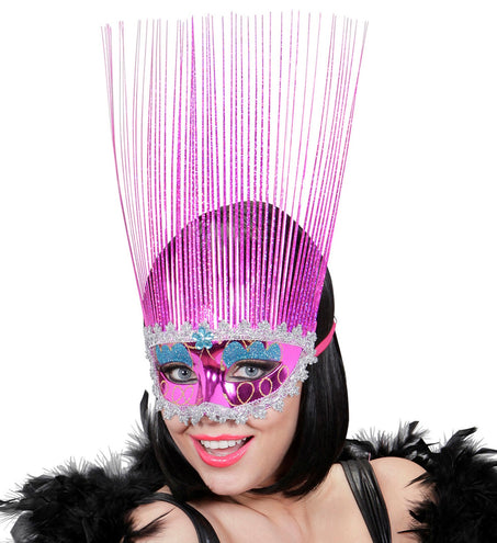 e-carnavalskleding-SYK oogmasker rose met lange punten