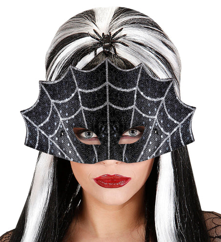 e-carnavalskleding-SYK Oogmasker spinnenweb heks