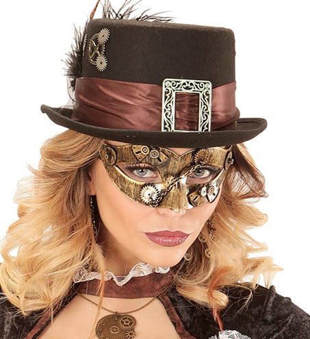 e-carnavalskleding-SYK Oogmasker steampunk goud