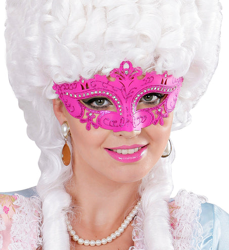 e-carnavalskleding-SYK Oogmasker Venetie Met Stenen Rose