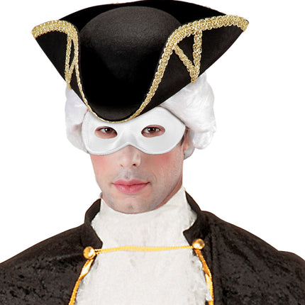 e-carnavalskleding-SYK Oogmasker wit