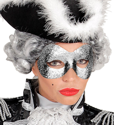 e-carnavalskleding-SYK Oogmasker zilver
