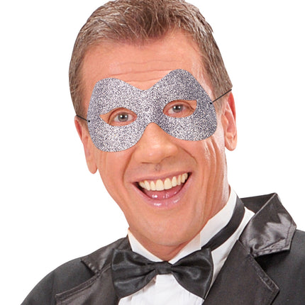 e-carnavalskleding-SYK Oogmasker zilver