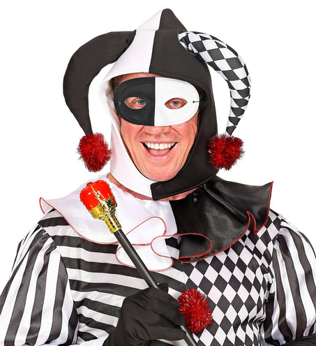 e-carnavalskleding-SYK Oogmasker Zwart / Wit