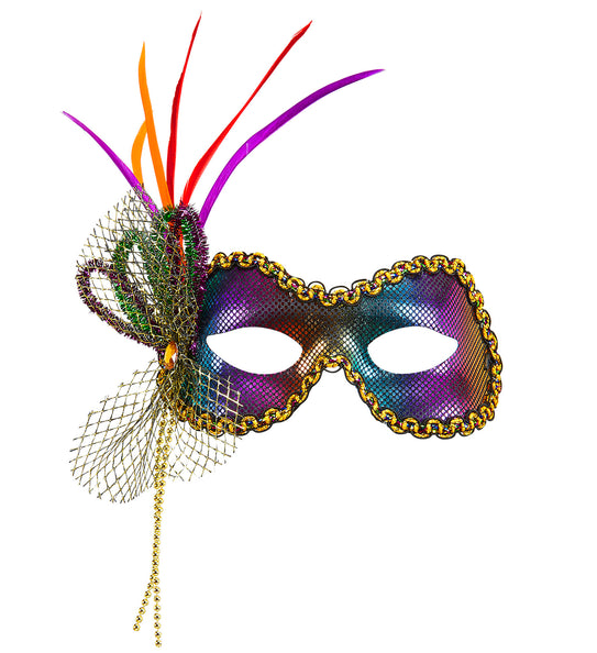 e-carnavalskleding-SYK Oogmaskers in regenboog kleuren