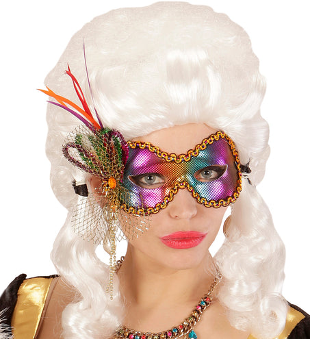 e-carnavalskleding-SYK Oogmaskers in regenboog kleuren