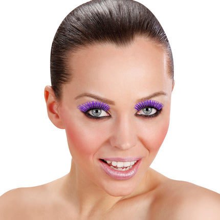 e-carnavalskleding-SYK Oogwimpers Laser Fashion paars