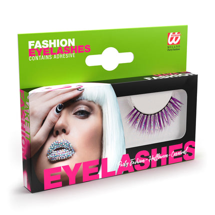 e-carnavalskleding-SYK Oogwimpers Laser Fashion paars