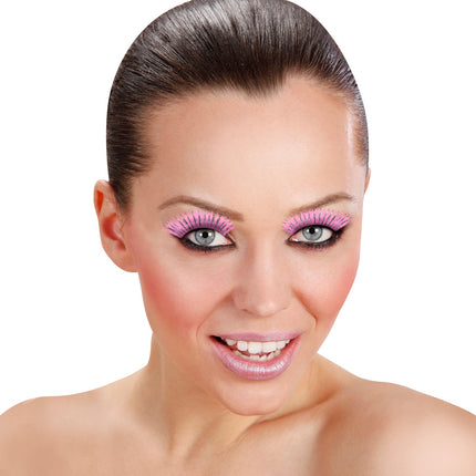 e-carnavalskleding-SYK Oogwimpers Laser Fashion roze