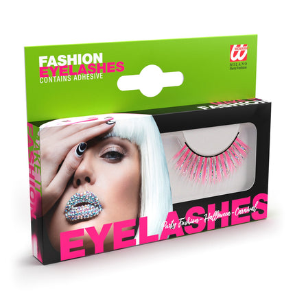 e-carnavalskleding-SYK Oogwimpers Laser Fashion roze