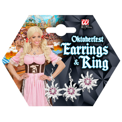 e-carnavalskleding-SYK Oorbellen en ring Oktoberfest