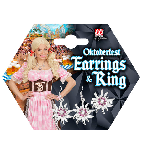 e-carnavalskleding-SYK Oorbellen en ring Oktoberfest