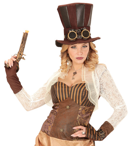e-carnavalskleding-SYK Oorbellen steampunk met vleugels