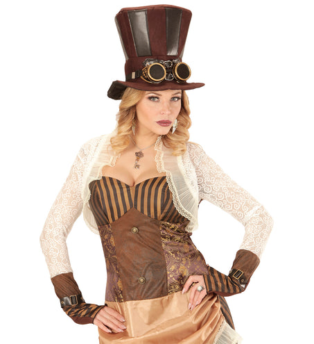 e-carnavalskleding-SYK Oorbellen steampunk met vleugels