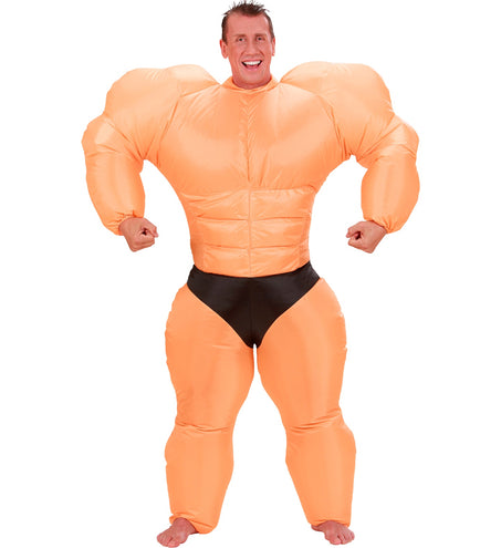 e-carnavalskleding-SYK Opblaasbaar bodybuilder gespierd kostuum