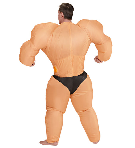 e-carnavalskleding-SYK Opblaasbaar bodybuilder gespierd kostuum
