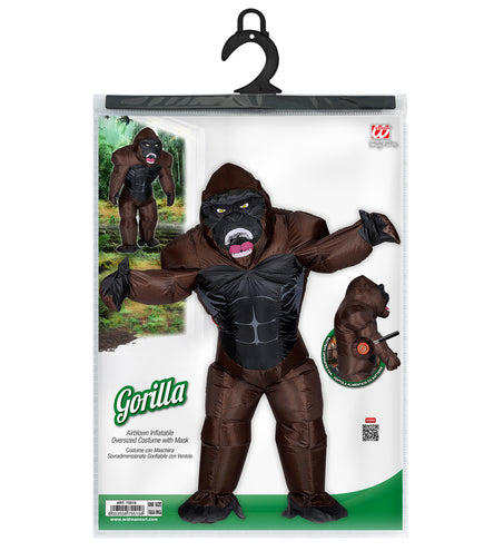 e-carnavalskleding-SYK Opblaasbaar gorilla kostuum unisex