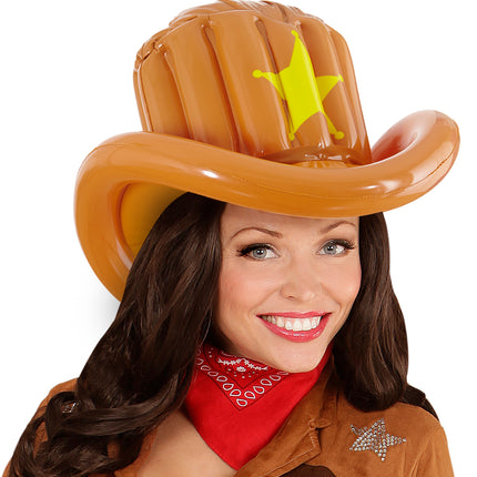 e-carnavalskleding-SYK Opblaasbare cowboy hoeden