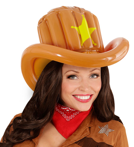e-carnavalskleding-SYK Opblaasbare cowboy hoeden