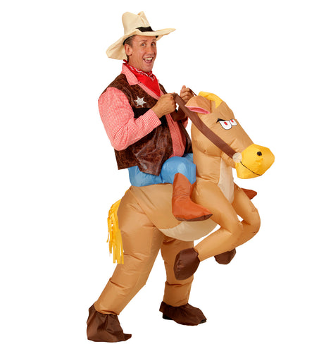 e-carnavalskleding-SYK Opblaasbare cowboy paarden