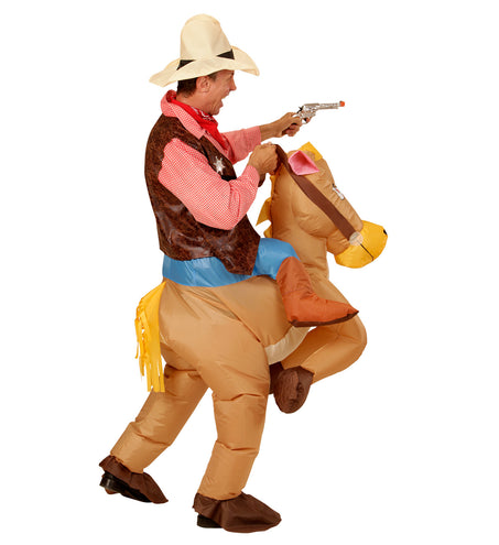 e-carnavalskleding-SYK Opblaasbare cowboy paarden