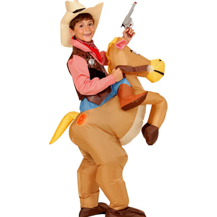 e-carnavalskleding-SYK Opblaasbare cowboy paarden voor kids