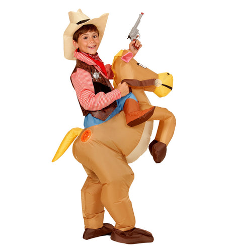 e-carnavalskleding-SYK Opblaasbare cowboy paarden voor kids