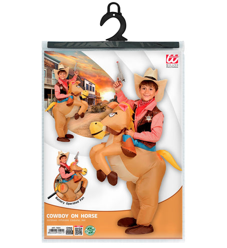 e-carnavalskleding-SYK Opblaasbare cowboy paarden voor kids