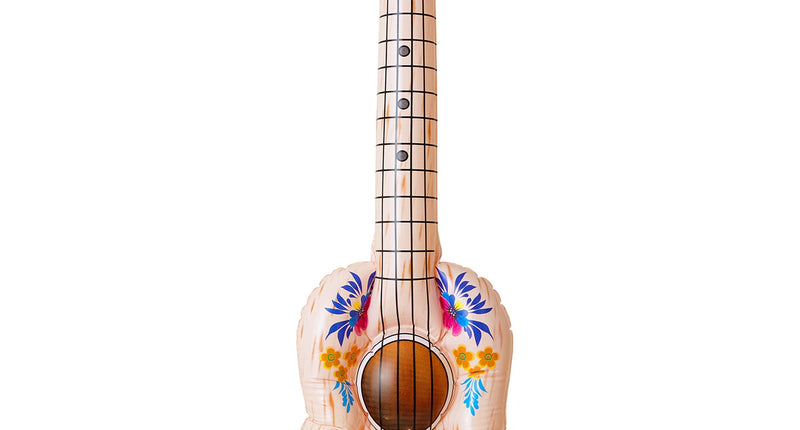 e-carnavalskleding-SYK Opblaasbare gitaar hawaii print