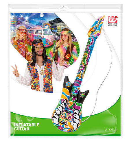 e-carnavalskleding-SYK Opblaasbare groovy gitaar