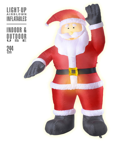 e-carnavalskleding-SYK Opblaasbare kerstman 244cm