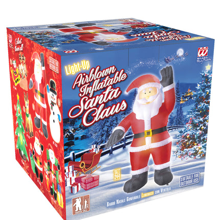e-carnavalskleding-SYK Opblaasbare kerstman 244cm