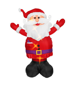 e-carnavalskleding-SYK Opblaasbare kerstman met licht Santa