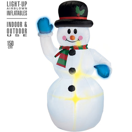 e-carnavalskleding-SYK Opblaasbare sneeuwpop 150cm