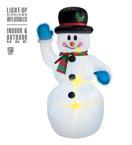e-carnavalskleding-SYK Opblaasbare sneeuwpop 150cm