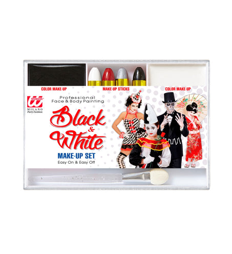 e-carnavalskleding-SYK Opmaak setjes voor Black and White