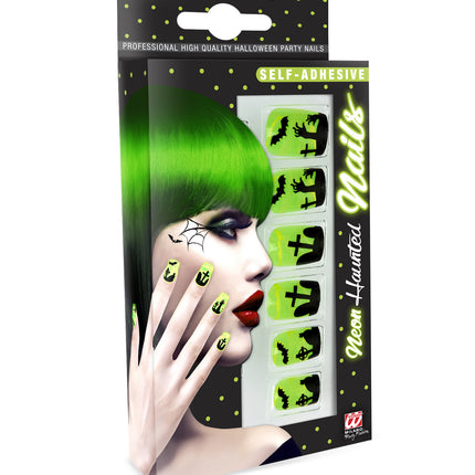 e-carnavalskleding-SYK Opplaknagels spooky neon